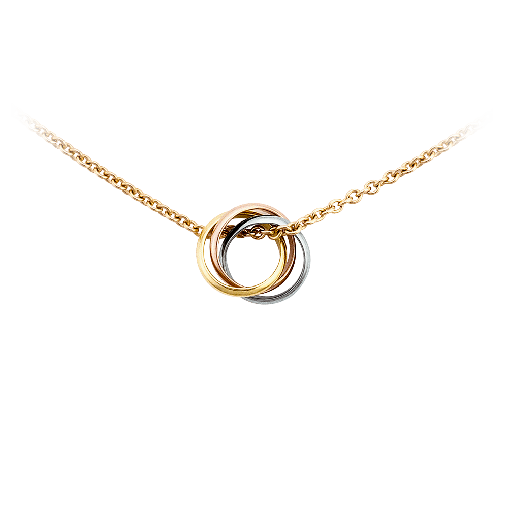 Baby Trinity Necklace 3-Gold, Yellow Gold B7223900