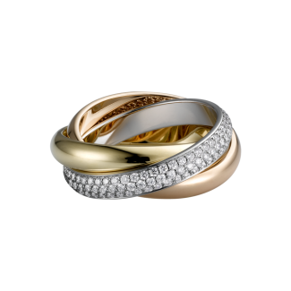 Trinity De Cartier Ring White Gold, Yellow Gold,Pink Gold,Diamonds B4038900