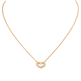 Heart Of Cartier Pendant Chain Yellow Gold, Diamonds B7008200