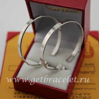 Replica Cartier Love Earrings White Gold B8028300