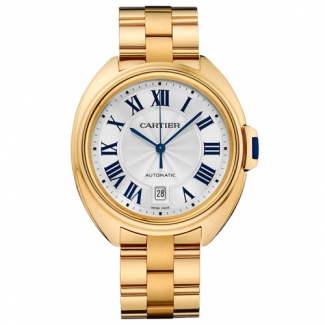 Cle de Cartier 40mm 18K yellow gold replica watch for men WGCL0003