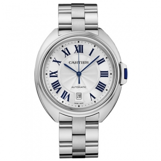 Cle de Cartier 40mm 18K white gold imitation watch for men WGCL0006
