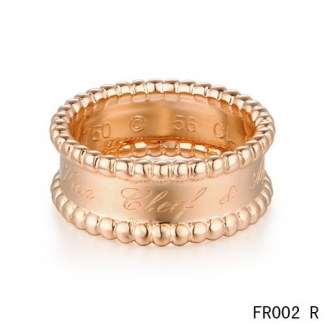 Van Cleef Arpels Perlee Signature Ring in Pink Gold