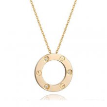 Cartier Love Pendant Necklace In Yellow Gold With 3 Diamonds