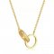 Cartier Love Necklace Yellow Gold Rings With Diamonds