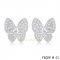 Replica Van Cleef & Arpels Butterflies White Gold Earrings With Diamonds