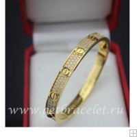 Cheap Cartier Love Bracelet Yellow Gold Diamonds N6035016