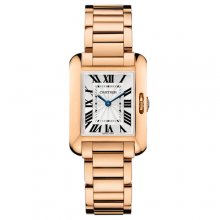 Cartier Tank Anglaise small replica watch for women W5310013 18K pink gold