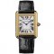 Cartier Tank Solo large mens watch replica W5200004 18K yellow gold black leather strap