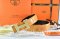 Hermes Reversible Belt Orange/Orange Crocodile Stripe Leather With18K Drawbench Gold H Buckle