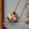 Copy Cartier LOVE Pink Gold Necklace