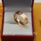 Cheap Cartier Love Ring Pink Gold With 3 Diamonds B4087500