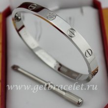 Cheap Cartier Love Bracelet White Gold B6035416 (New Version - Prevent Screws Fall Out)
