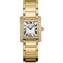 Cartier Tank Francaise diamond watch for women WE1001R8 yellow gold