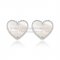 Van Cleef & Arpels Sweet Alhambra Heart Earrings White Gold With White Mother Of Pearl