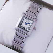 Cartier Tank Francaise womens steel watch replica W51008Q3