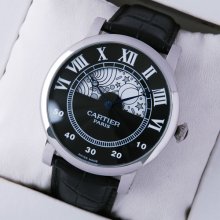 Rotonde de Cartier day-night collection privee stainless steel imitation watch for men
