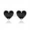 Van Cleef & Arpels Sweet Alhambra Heart Earrings White Gold With Black Onyx Mother Of Pearl