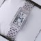 Cartier Tank Americaine diamond small steel replica watch for women