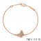 Imitation Van Cleef & Arpels Sweet Alhambra Bracelet In Pink With Gray Butterfly