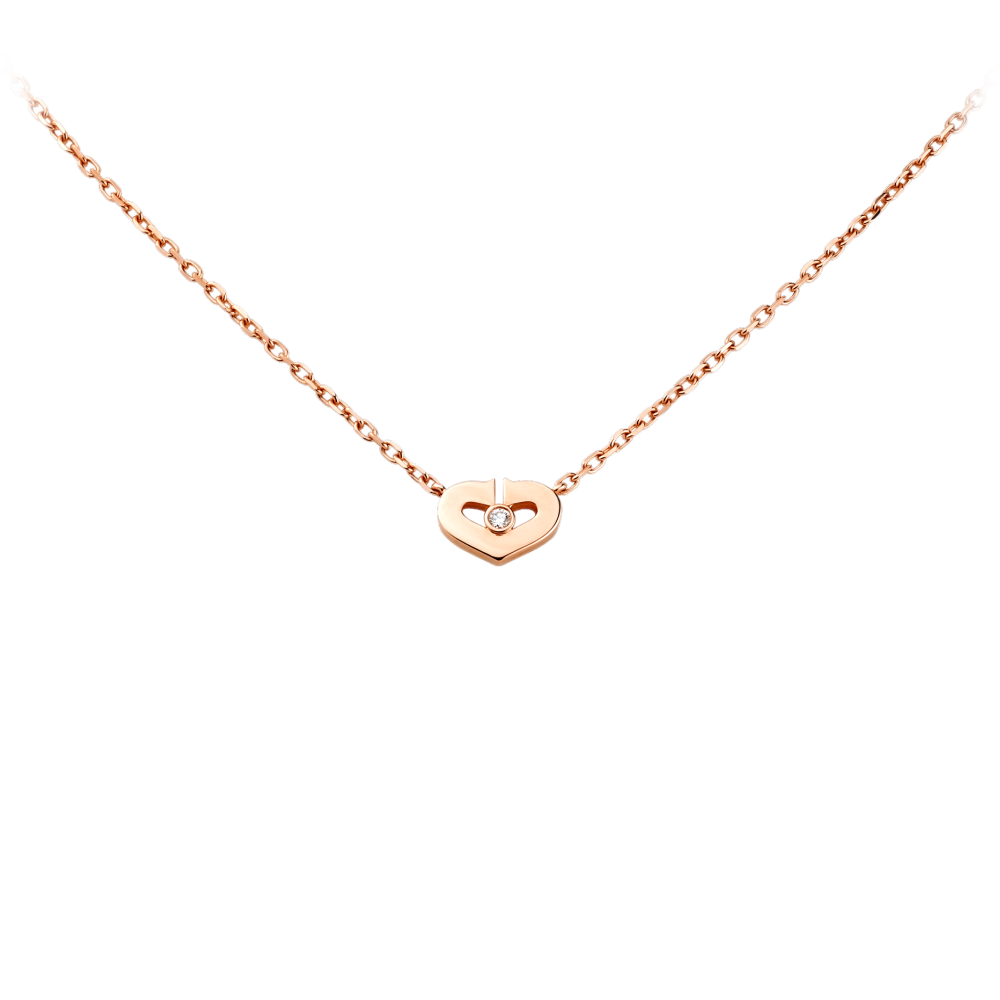 Heart Of Cartier Pendant, Small Model Pink Gold, Diamond B3040400
