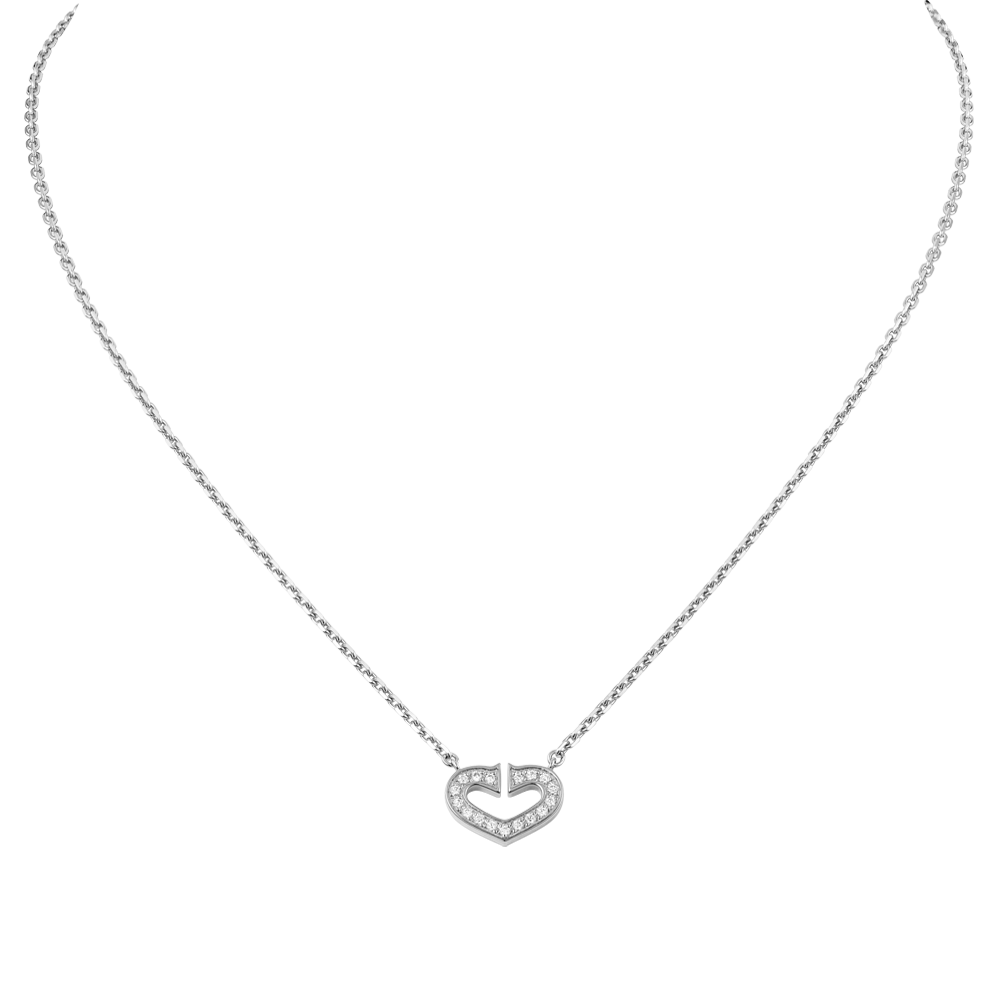 Heart Of Cartier Pendant Chain White Gold, Diamonds B7008300
