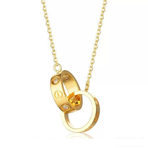 cartier love necklace 3 rings