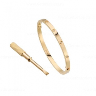 Copy Cartier Love Bracelet SM with 10 Diamonds Yellow Gold B6047817