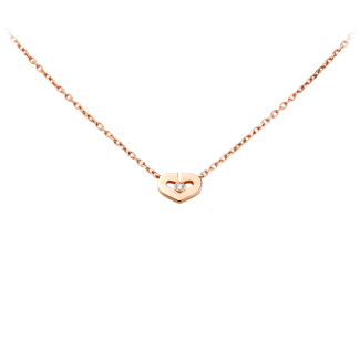 Heart Of Cartier Pendant, Small Model Pink Gold, Diamond B3040400