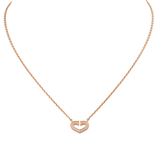 Heart Of Cartier Pendant Chain Pink Gold, Diamonds B7008400
