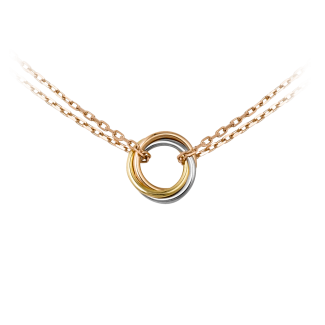 Sweet Trinity Necklace 3-Gold, Pink Gold B7218200