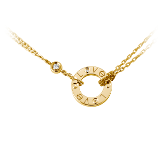 Cartier Love Necklace Yellow Gold, Diamonds B7219500