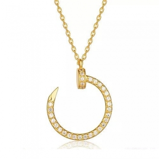 Cartier Juste Un Clou Necklace Yellow Gold, Diamonds B7224511
