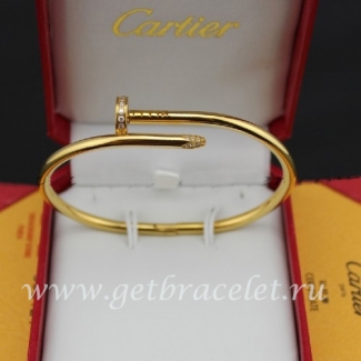 Fake Cartier Juste Un Clou Bracelet Yellow Gold Diamonds