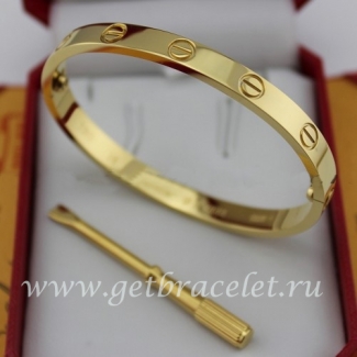 Replica Cartier Yellow Gold Love Bracelet For Men and Women B6035516 (New Version - Prevent Screws Fall Out)