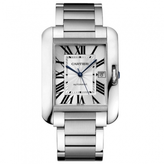 Cartier Tank Anglaise extra large replica watch for men W5310008 stainless steel