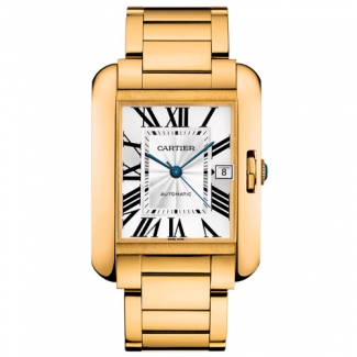 Cartier Tank Anglaise extra large replica watch for men W5310018 18K yellow gold