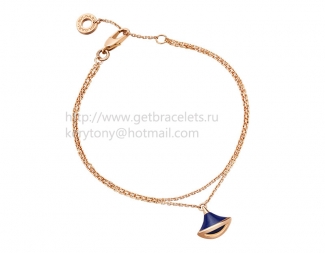 Replica Bvlgari DIVAS' Dream Bracelet Rose Gold with Lapis Lazuli