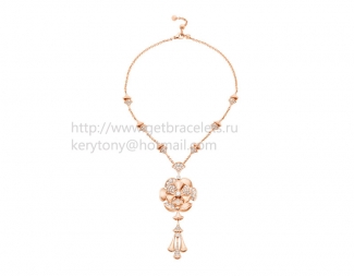 Replica Bvlgari Divas' Dream Rose Gold Diamond Necklace