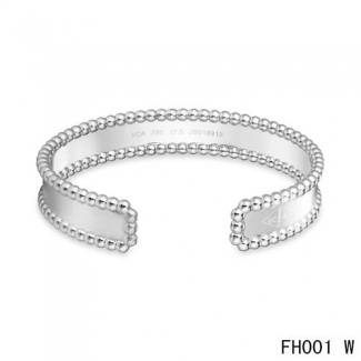 Cheap Van Cleef And Arpels Open Bracelet In White Gold
