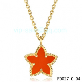 Cheap Van Cleef & Arpels Alhambra Maple Leaf Pendant In Yellow Gold