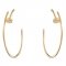 Replica Cartier Juste Un Clou Earring 18K Yellow Gold With 28 Diamonds B8301225