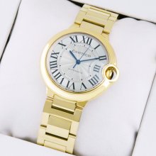 Ballon Bleu de Cartier medium swiss automatic watch replica 18kt yellow gold