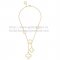 Van Cleef & Arpels Magic Alhambra Necklace Yellow Gold 6 Motifs With White Mother Of Pearl