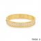 Van Cleef Arpels Perlee Bracelet with Diamonds Yellow Gold-Medium Model