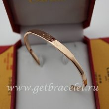 Copy Cartier Pink Gold Open Bracelet
