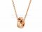 Fake BVLGARI BVLGARI necklace with Pendant in Rose Gold with 5 Diamond