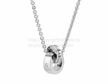 Cheap BVLGARI BVLGARI necklace with Pendant in White Gold with 5 Diamond
