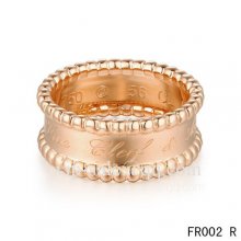Imitation Van Cleef & Arpels Perlee Signature Ring In Pink Gold