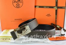 Hermes Reversible Belt Brown/Black Togo Calfskin With 18k Gold Coach H Buckle